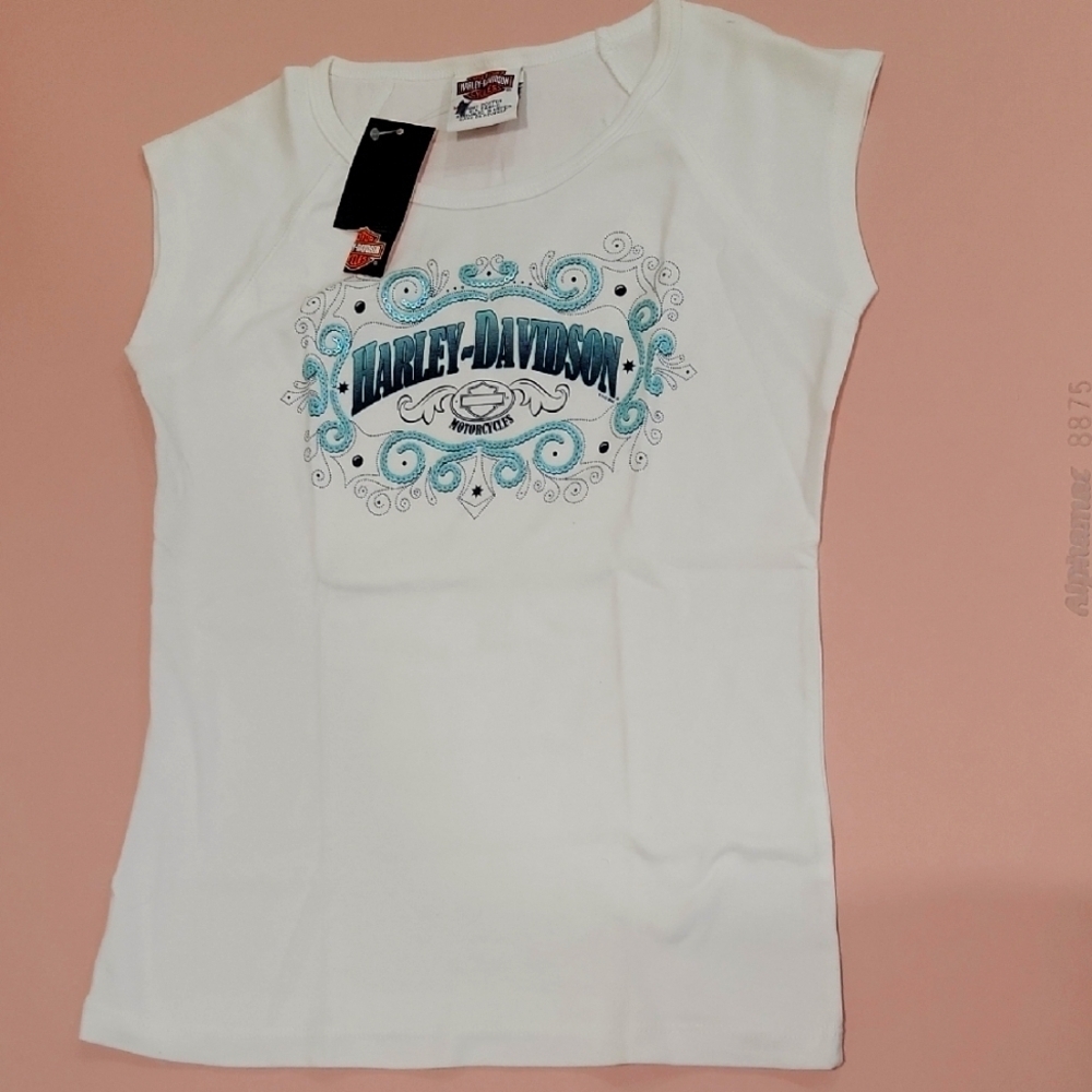 NWT - WOMEN'S HARLEY DAVIDSON SEQUINED TEE SHIRT (sz - Med)
